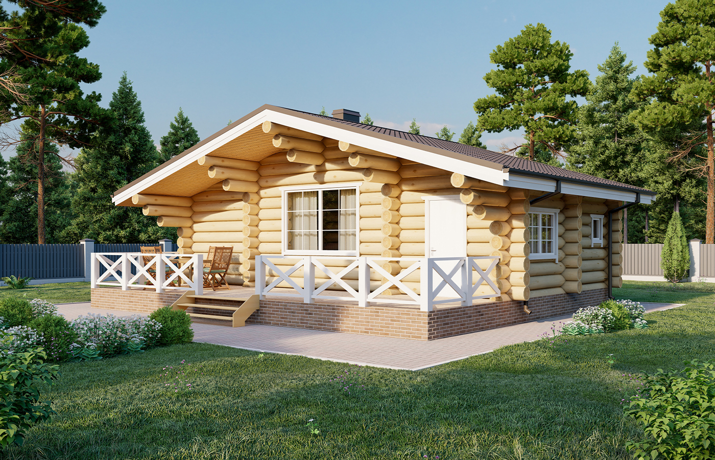 Баня из бревна VZ-606